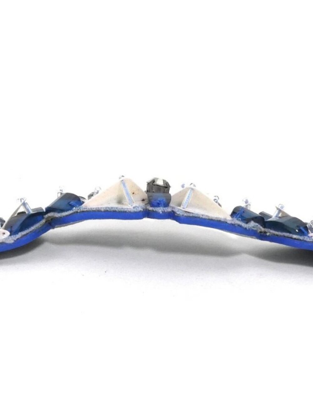 Auth FENDI Strap You Shoulder Strap Blue/White/Silver Leather/Plastic - Picture 4 of 9